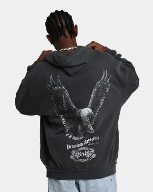 404 Flight Vintage Hoodie Charcoal