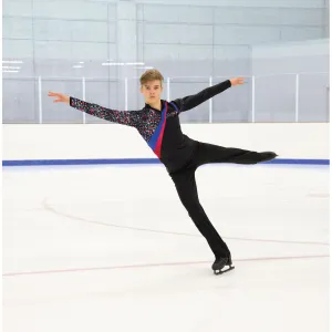 842 Competition Figure Skating Men's Cracked Ice Shirt