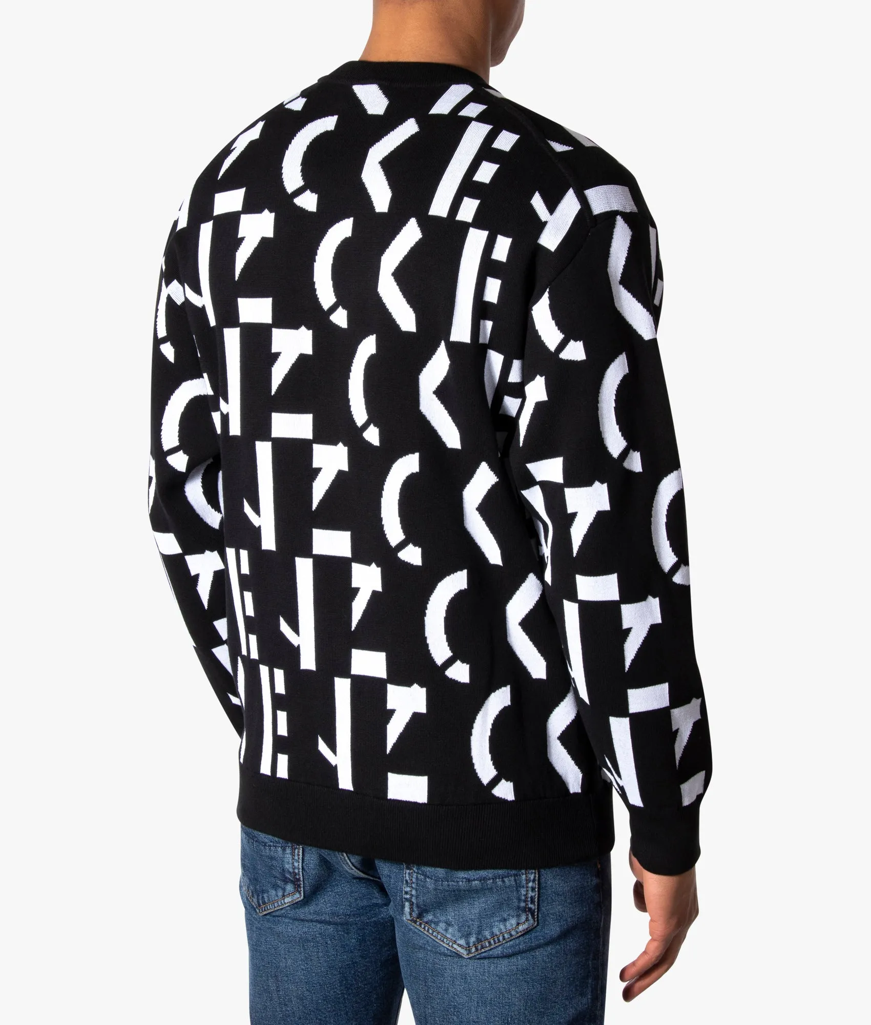 Abstract Monogram Jumper