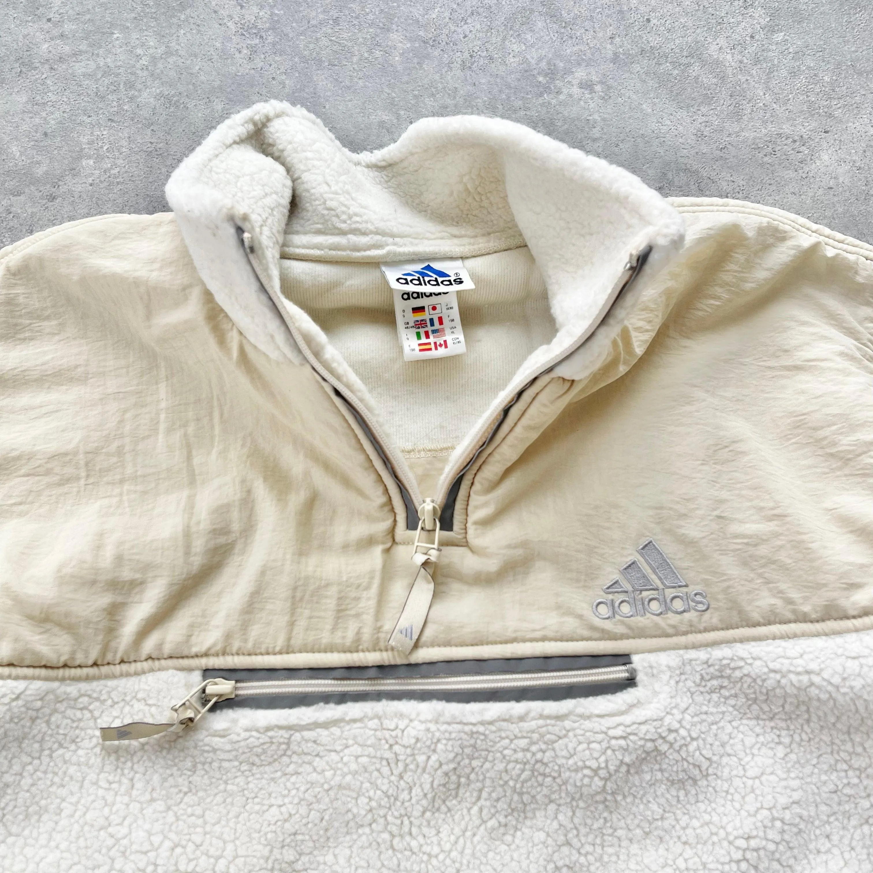 Adidas RARE 1999 heavyweight sherpa jacket (L)