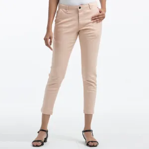 Adjustable Ladies Chinos - Cream