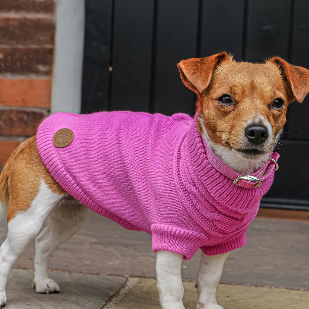 Ancol Cable Knit Dog Jumper