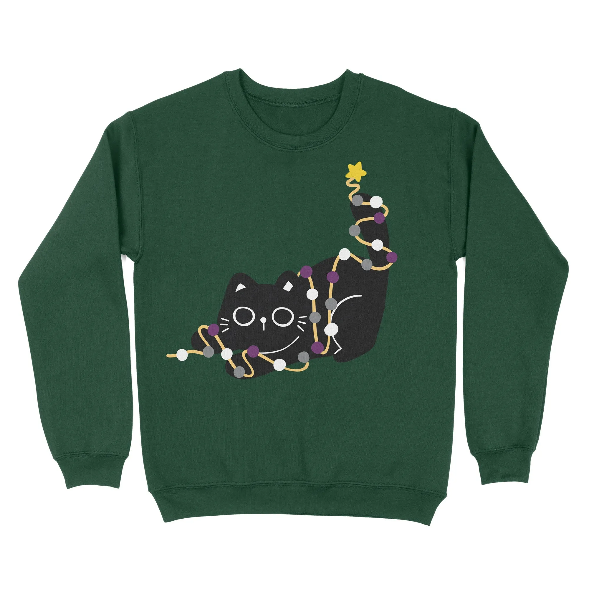 Asexual Cat Christmas Jumper