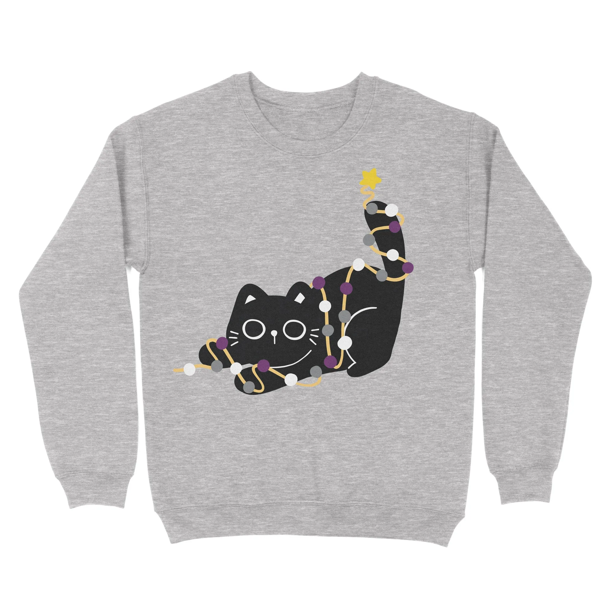 Asexual Cat Christmas Jumper