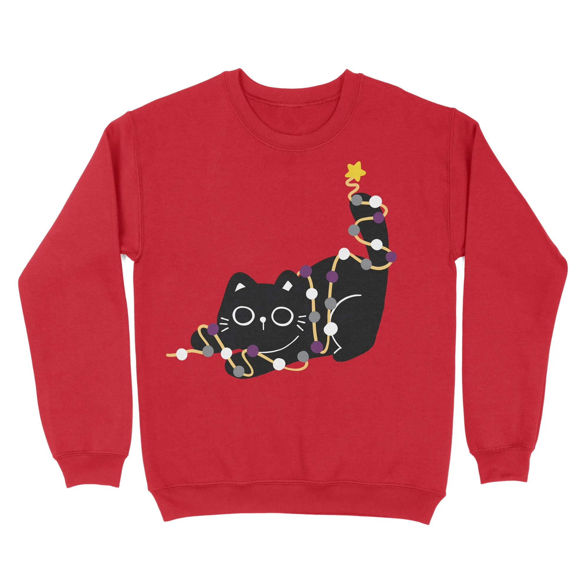 Asexual Cat Christmas Jumper