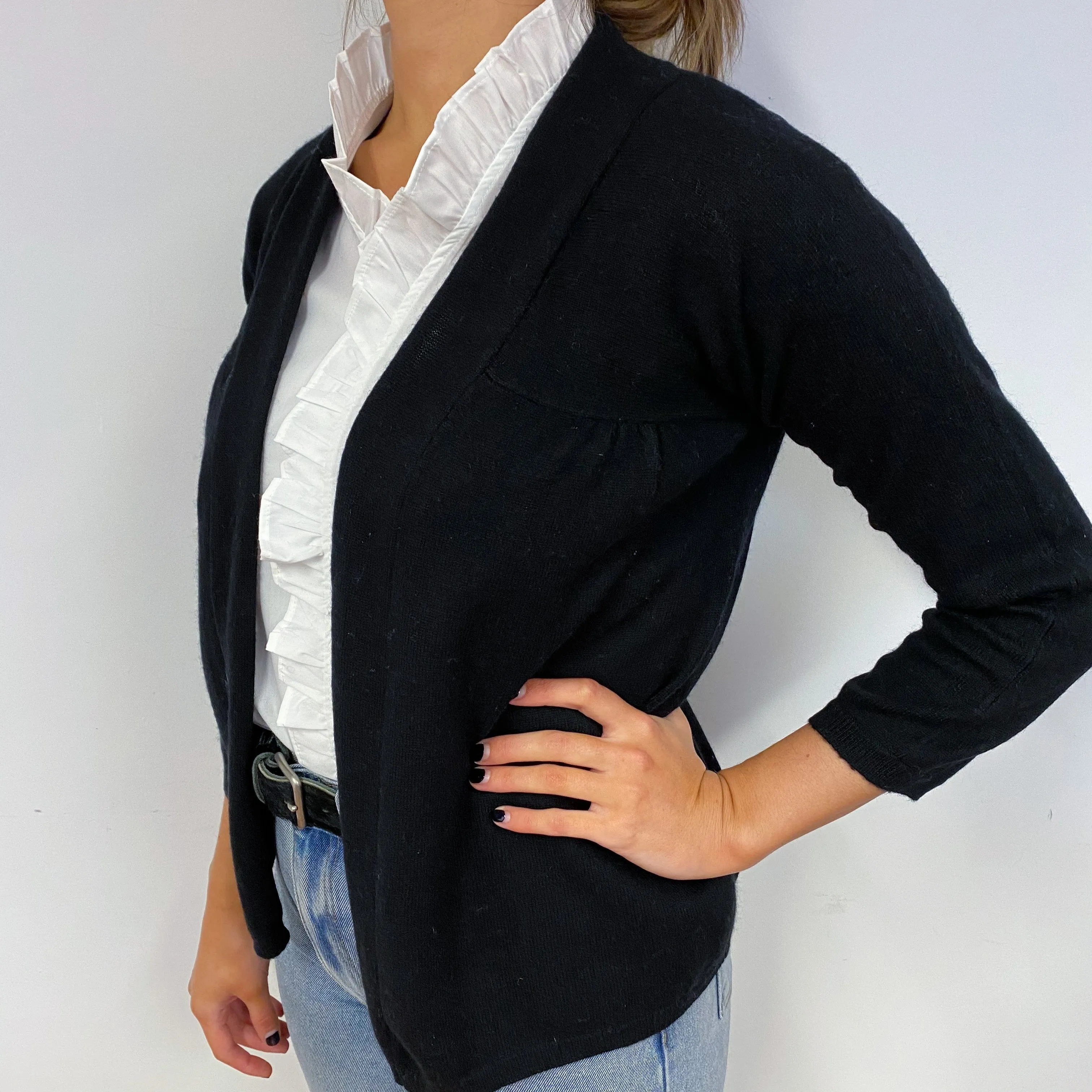 Black Cashmere Cardigan Small