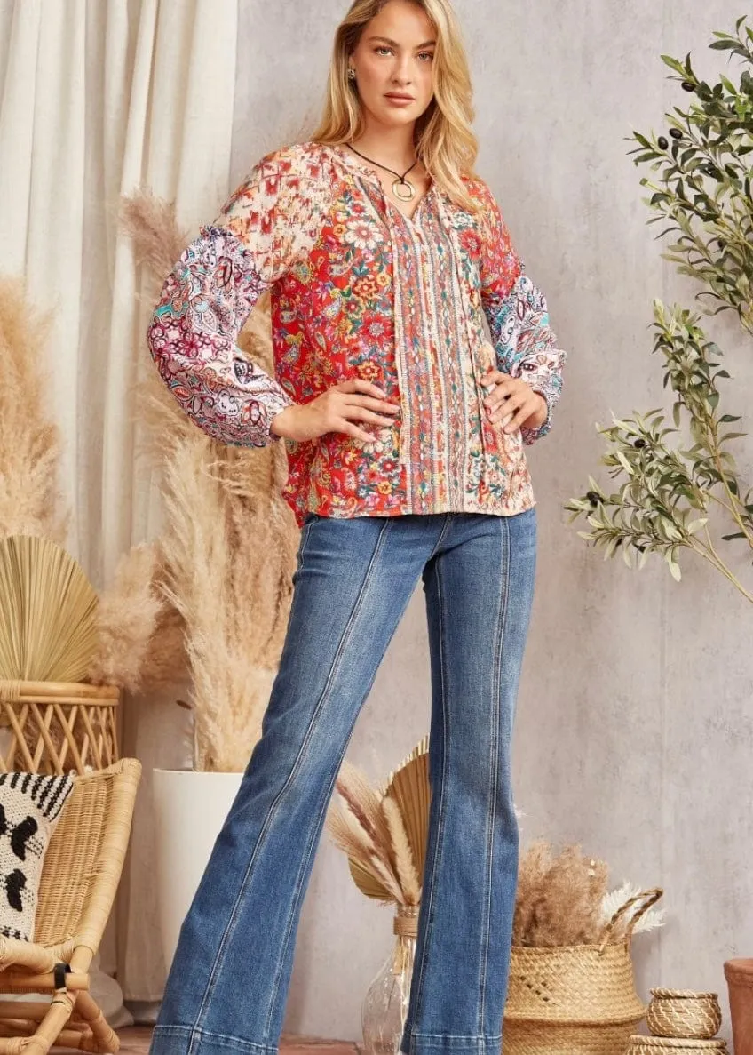 Boho Fall Flourish Top