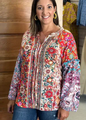 Boho Fall Flourish Top