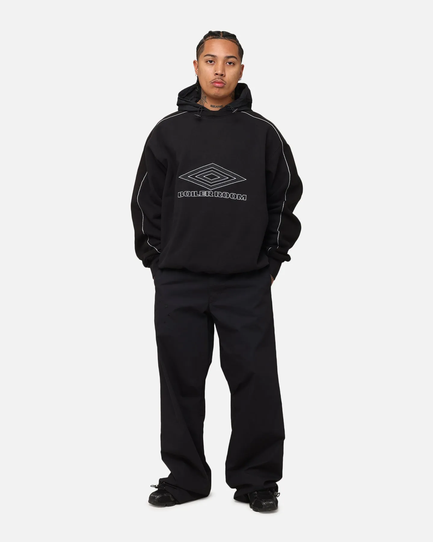 Boiler Room X Umbro Hoodie Black