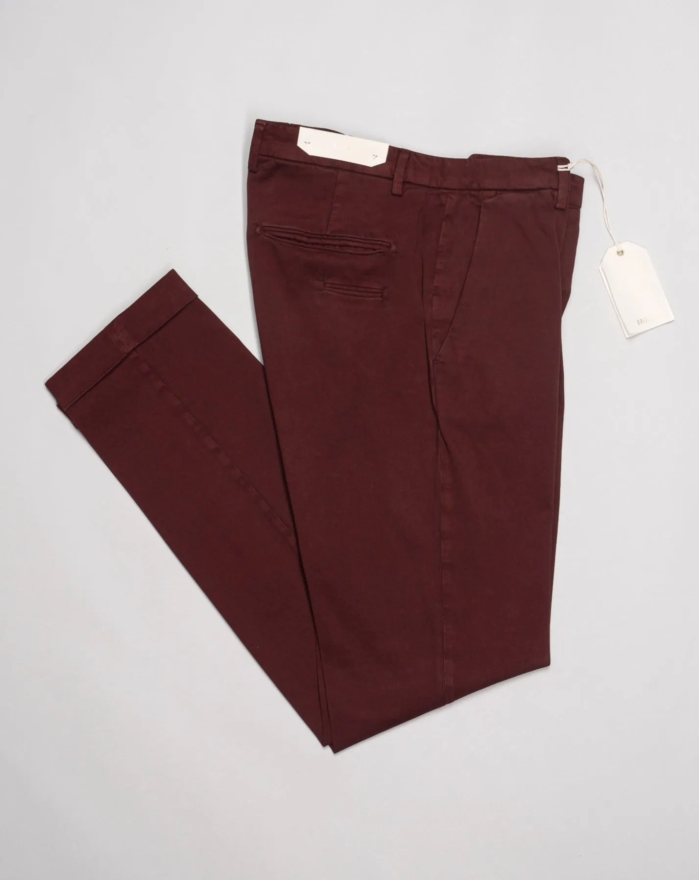 Briglia Garment Dyed Cotton Chinos / Dark Red