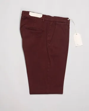 Briglia Garment Dyed Cotton Chinos / Dark Red