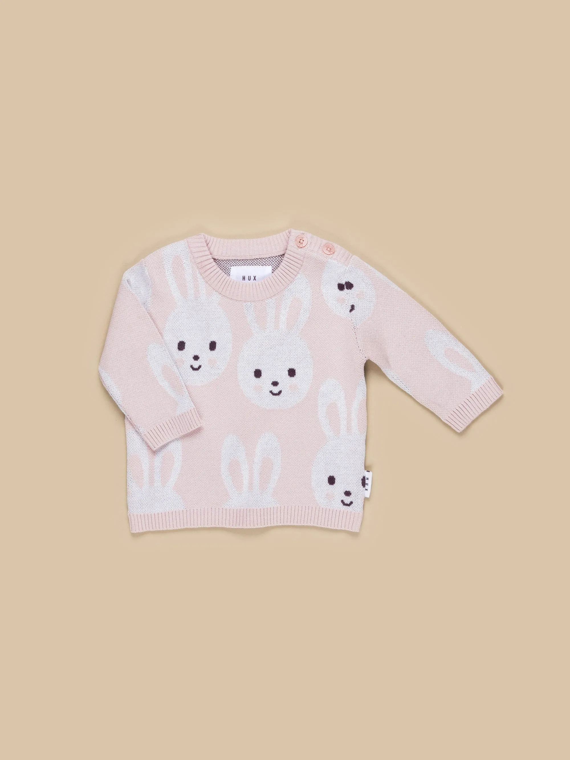 Bunny Knit Jumper - Rose