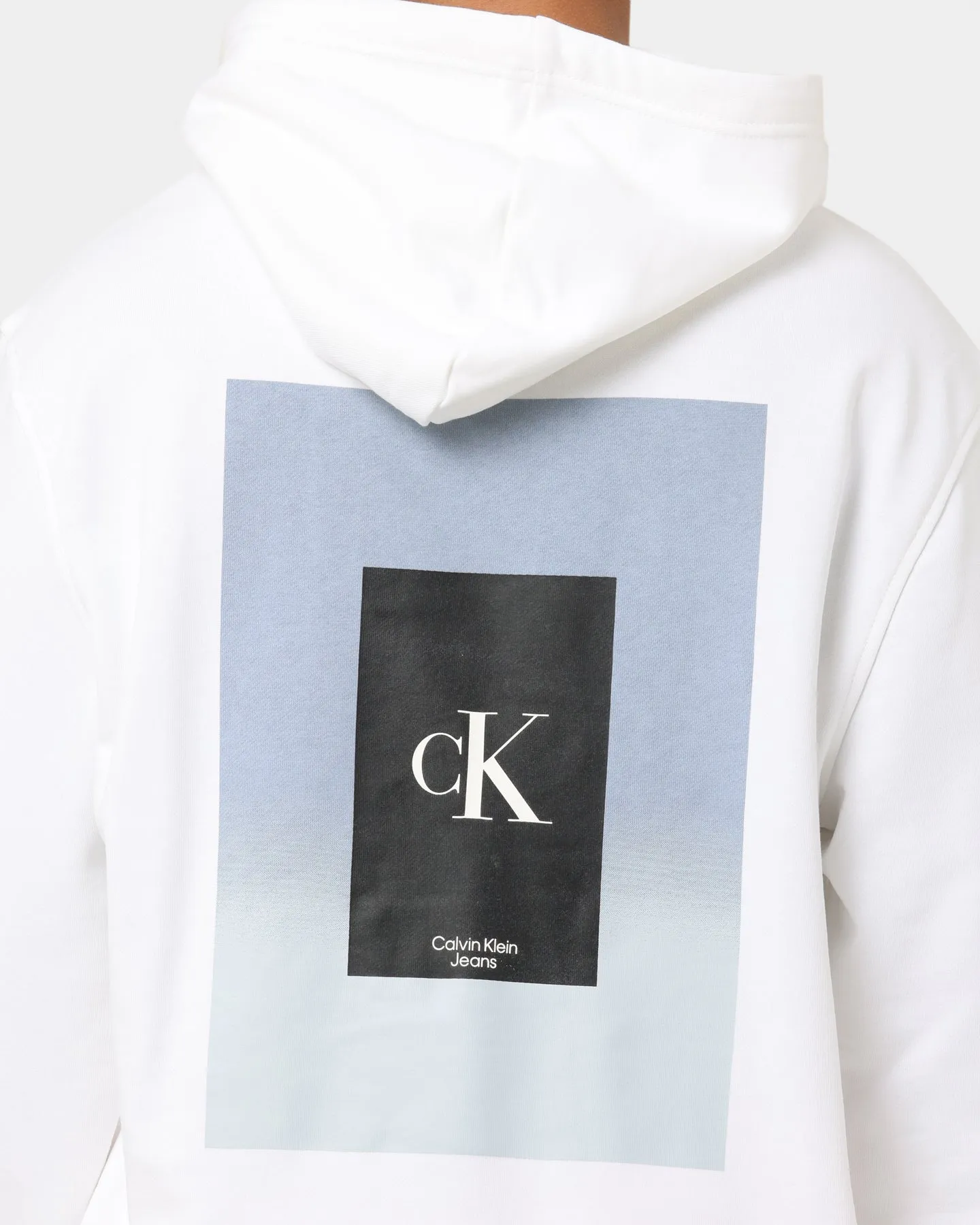 Calvin Klein Illuminated Box Hoodie Bright White