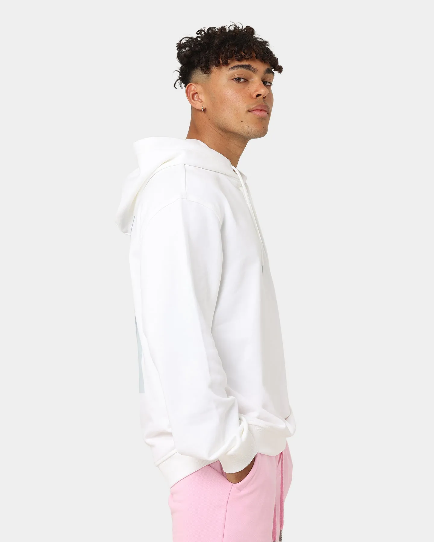 Calvin Klein Illuminated Box Hoodie Bright White