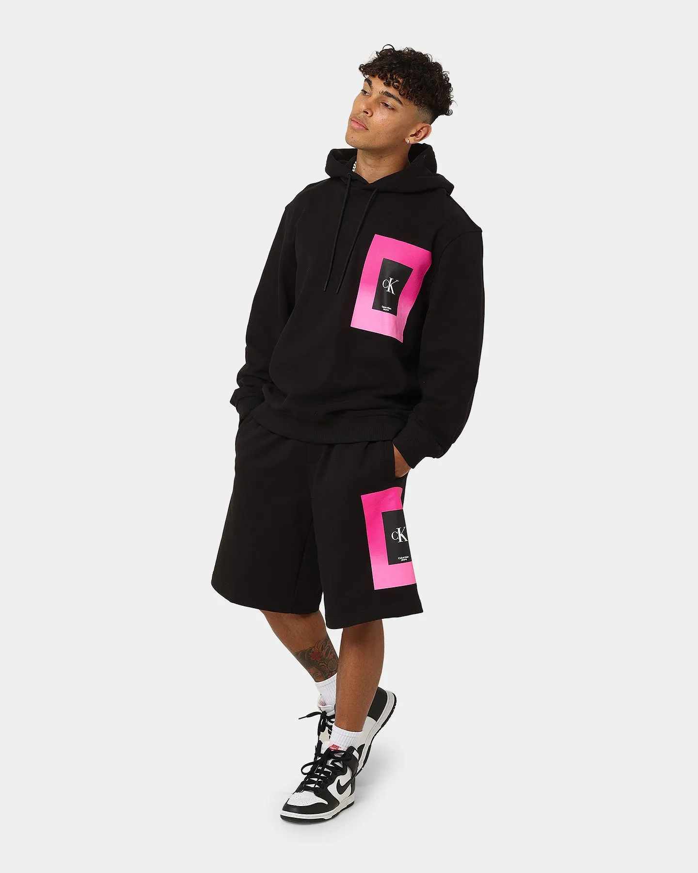 Calvin Klein Illuminated Box Hoodie CK Black