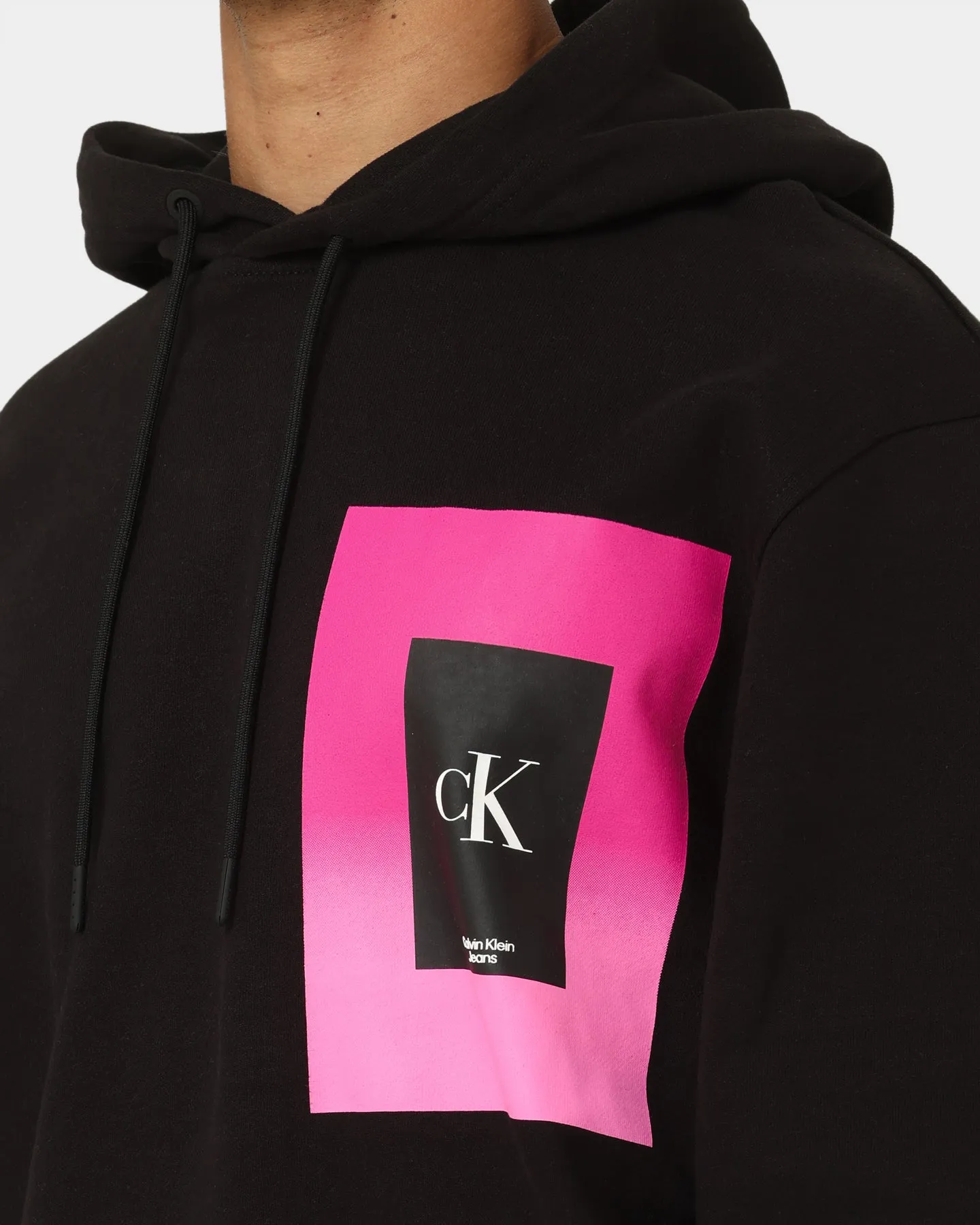 Calvin Klein Illuminated Box Hoodie CK Black