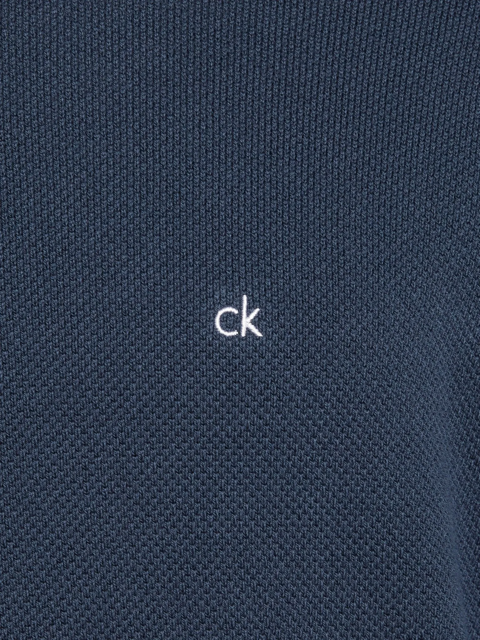 Calvin Klein Micro Pique Structure Crew Neck Jumper