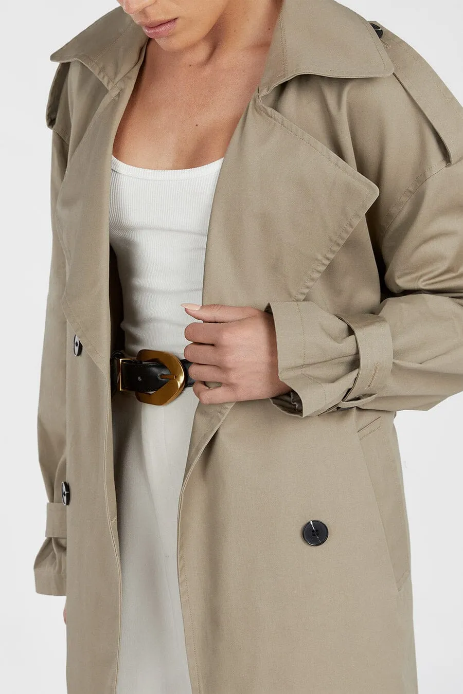 CAMERON MOSS TRENCH COAT