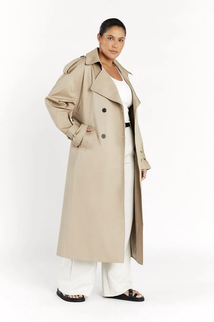 CAMERON STONE TRENCH COAT