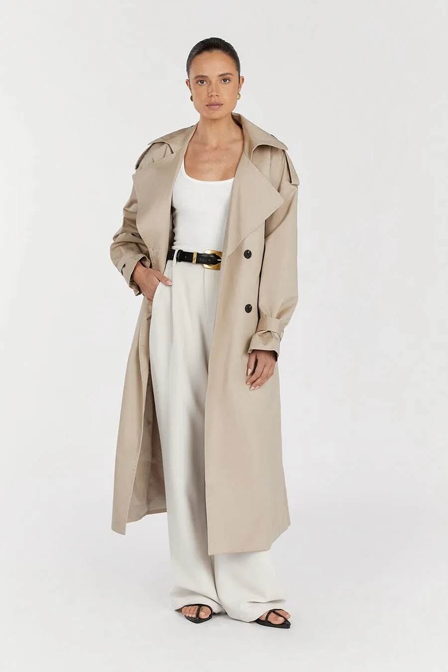 CAMERON STONE TRENCH COAT