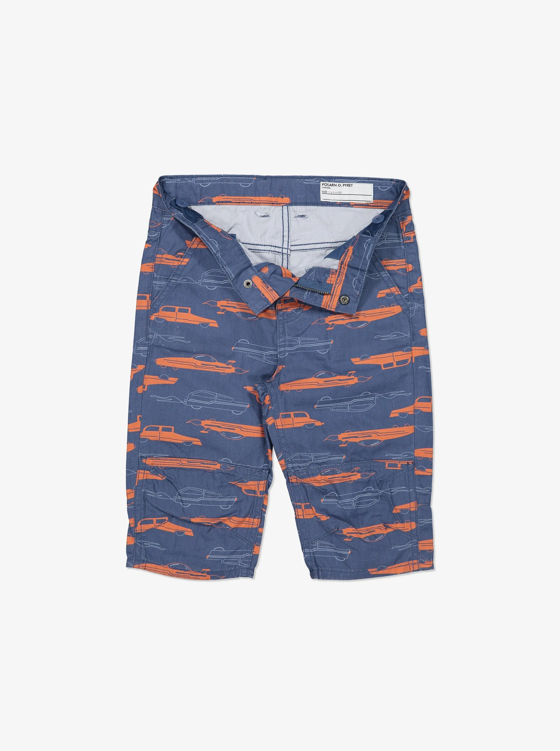 Car Print Kids Shorts