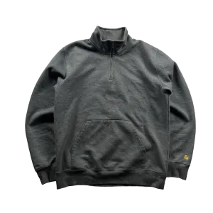 Carhartt Grey Quarter Zip Jumper - Medium