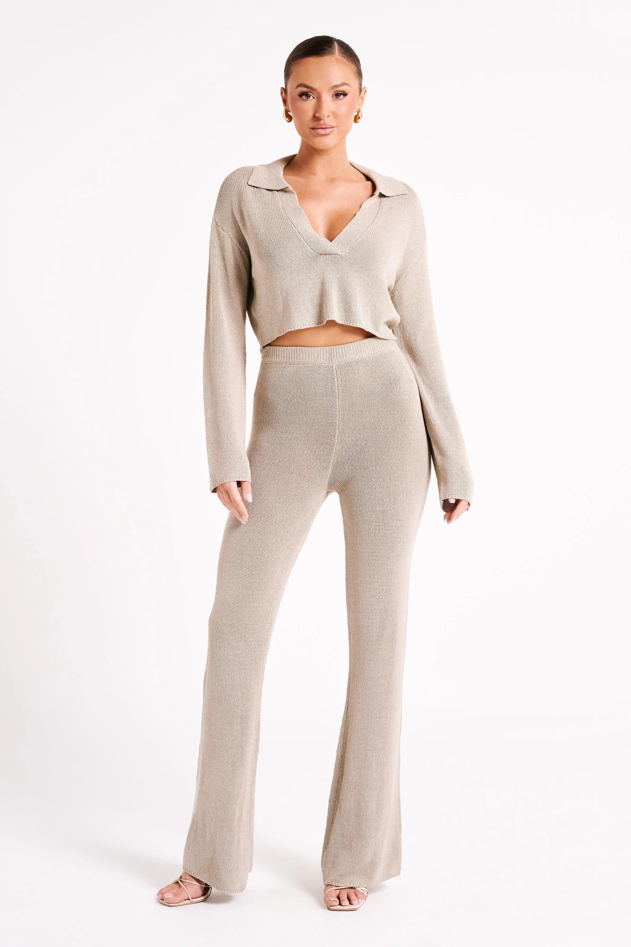 Carlota Knit Pants - Taupe