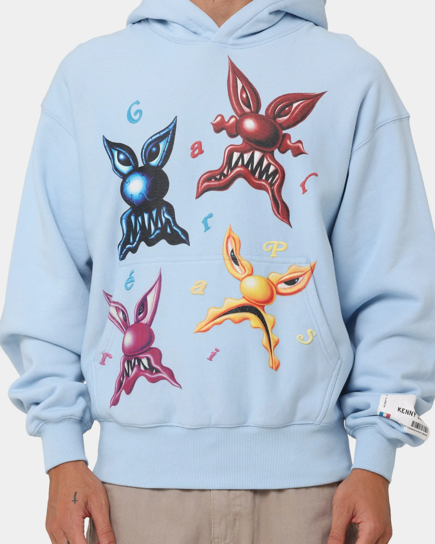 Carré X Kenny Scharf Meanie Oversized Hoodie Light Blue