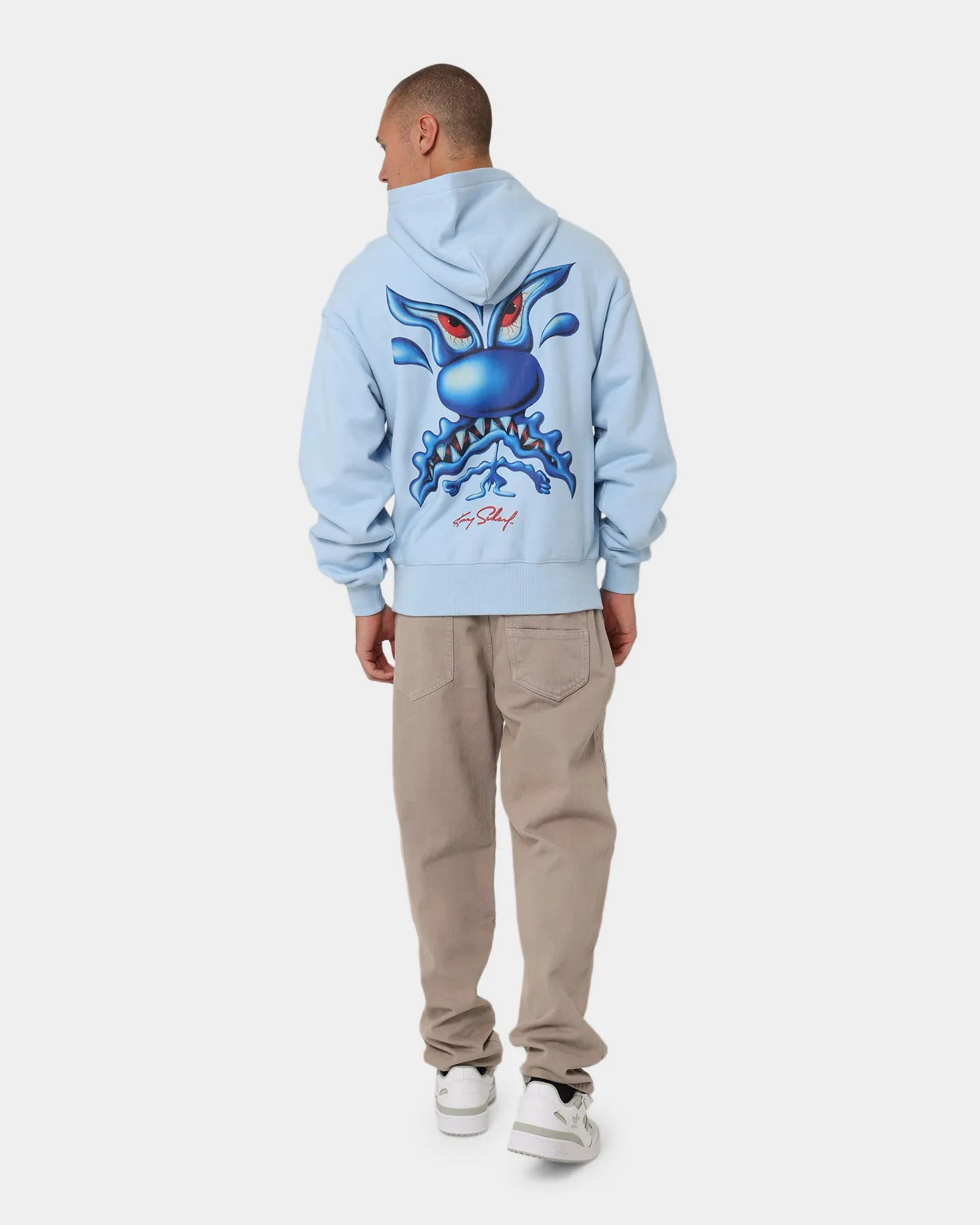 Carré X Kenny Scharf Meanie Oversized Hoodie Light Blue