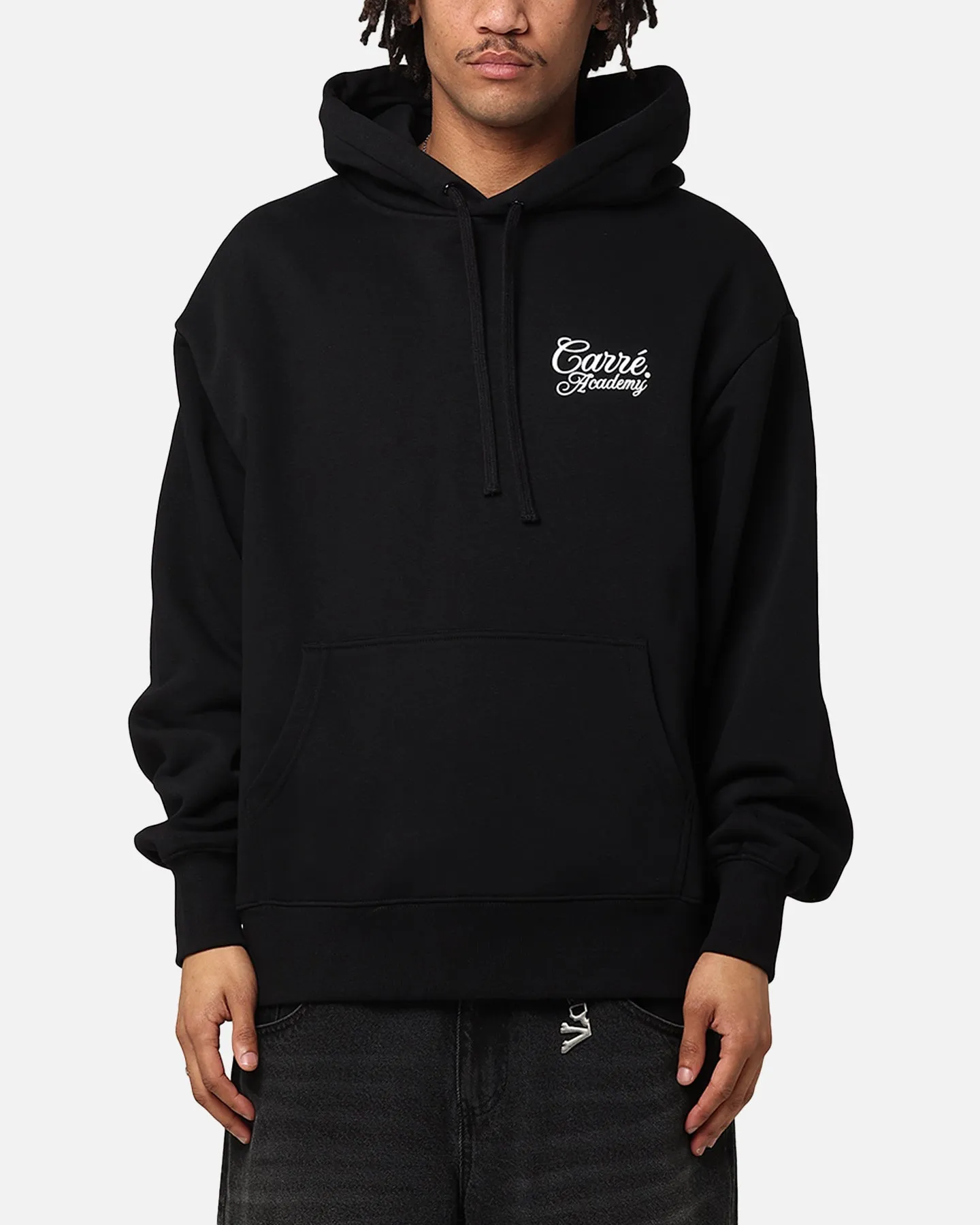 Carre Serif Hoodie Black