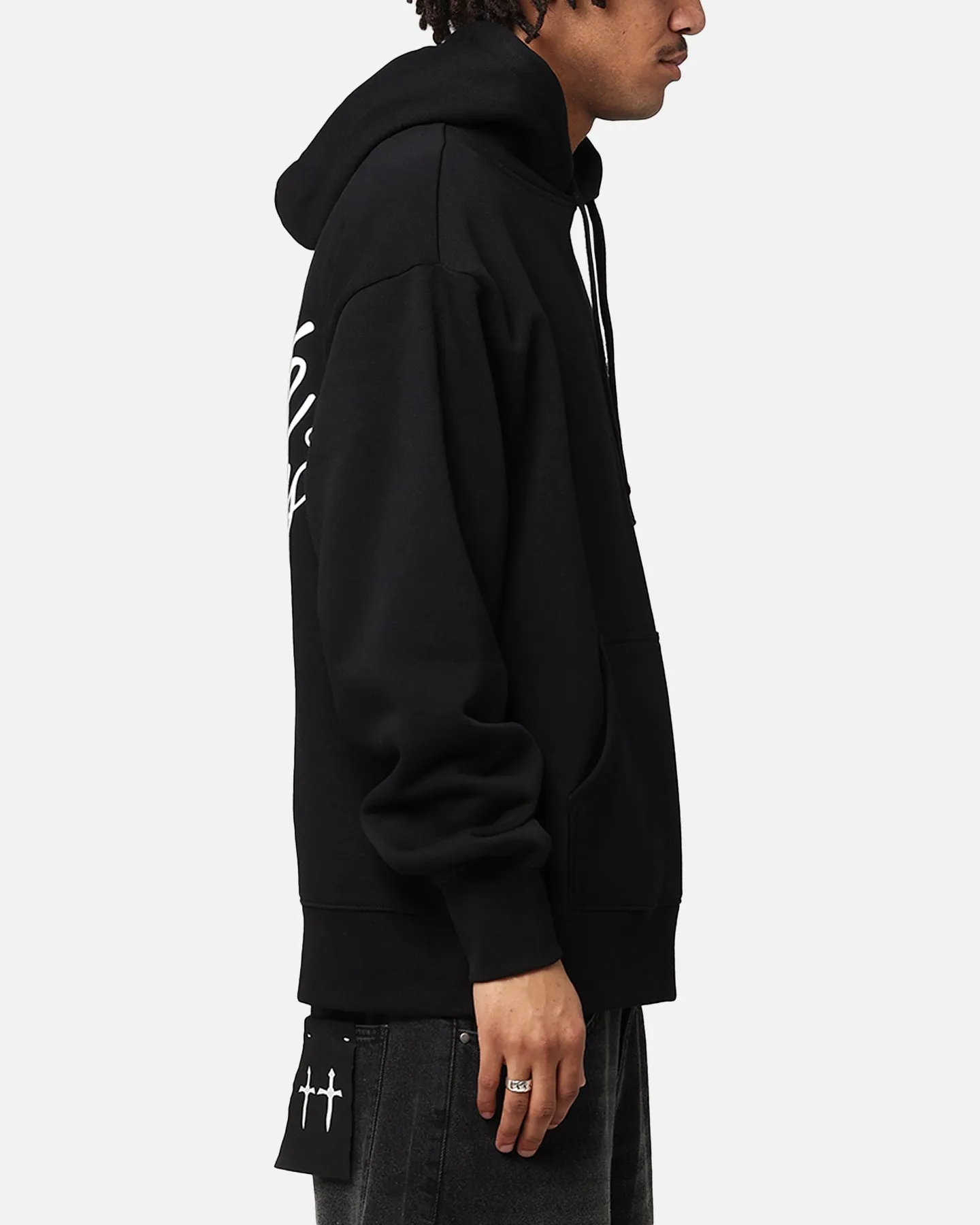 Carre Serif Hoodie Black