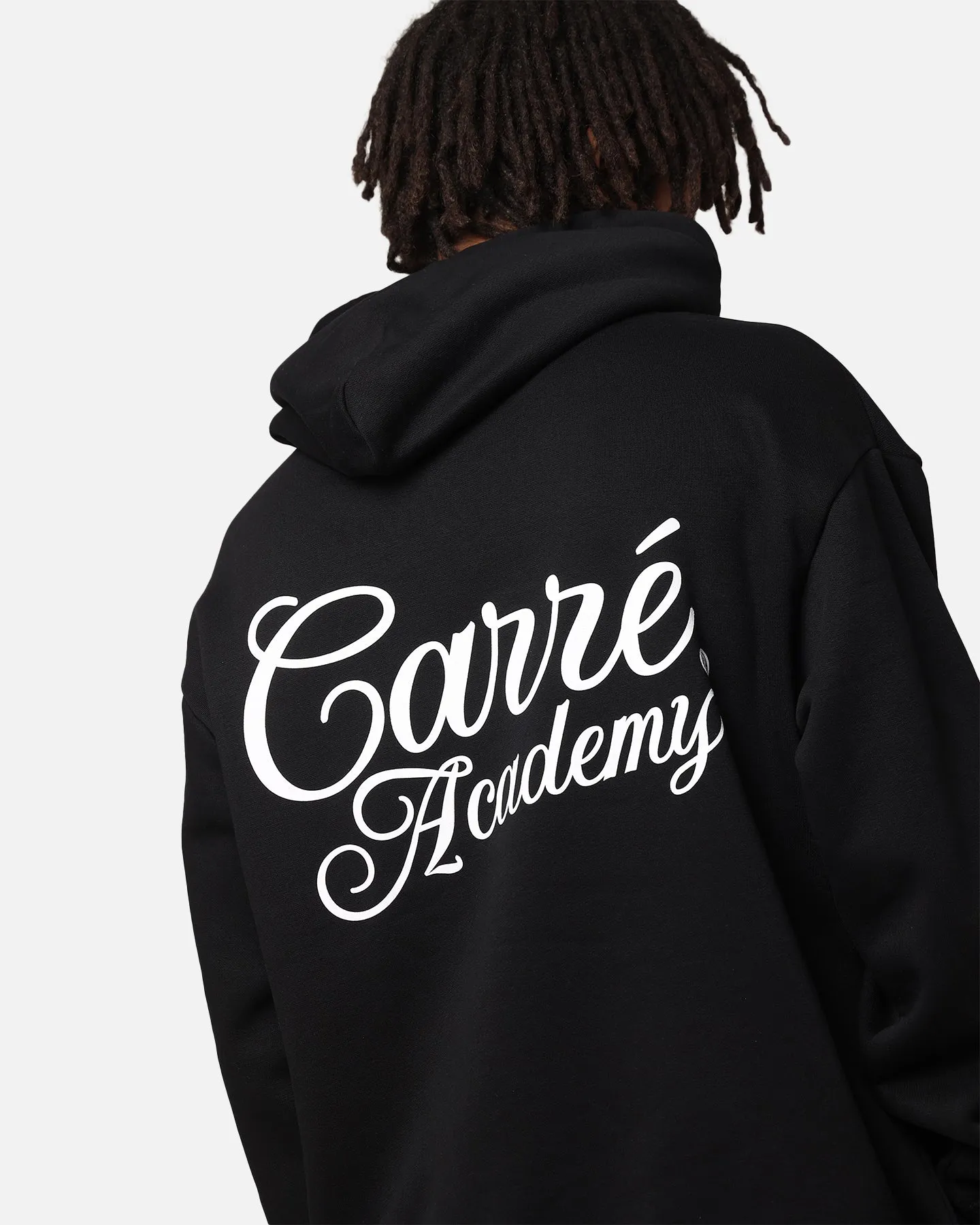 Carre Serif Hoodie Black