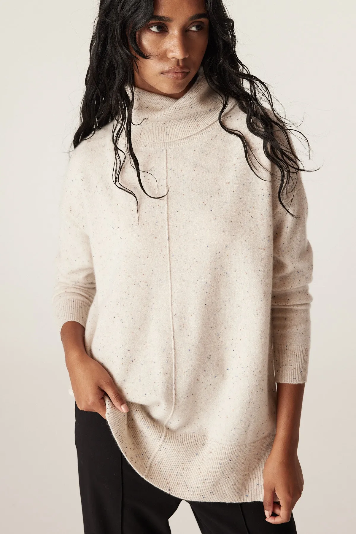 Cashwool Oversized Jumper - Eggshell