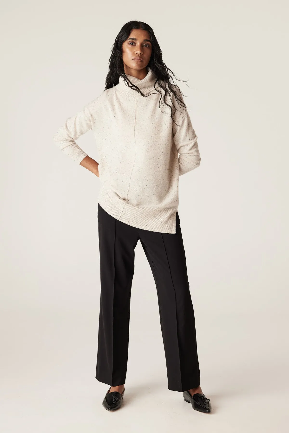 Cashwool Oversized Jumper - Eggshell