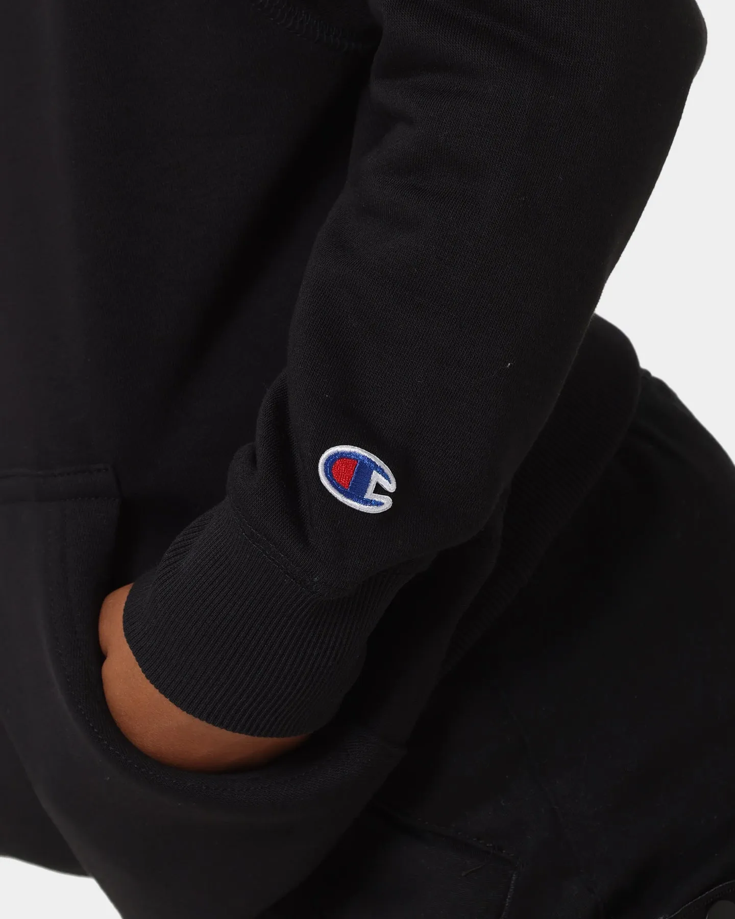 Champion Kids' Script Hoodie Black