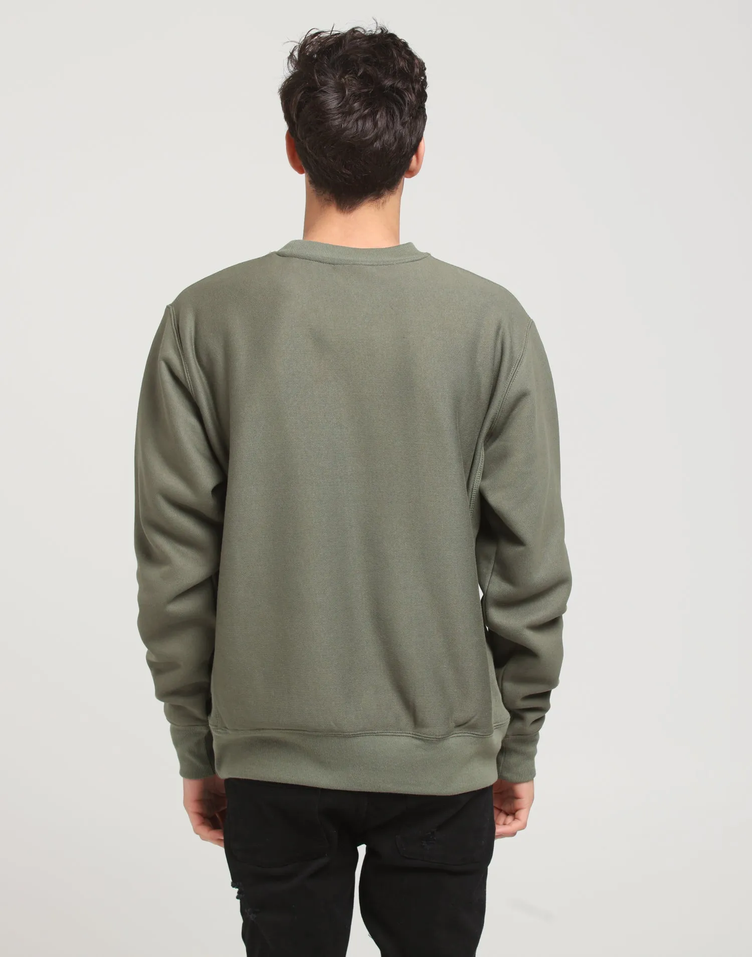 Champion Rev Weave Crew Cargo Olive