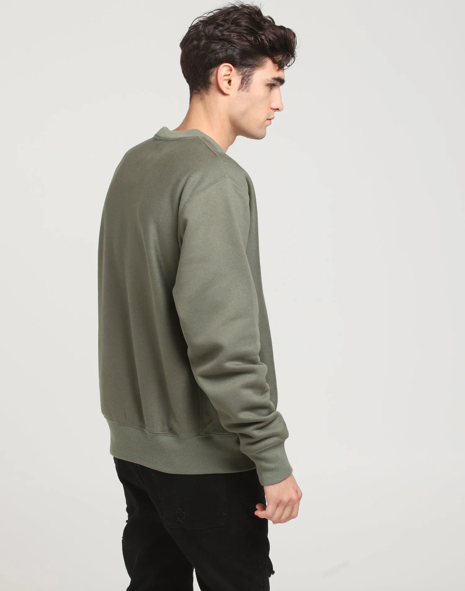 Champion Rev Weave Crew Cargo Olive