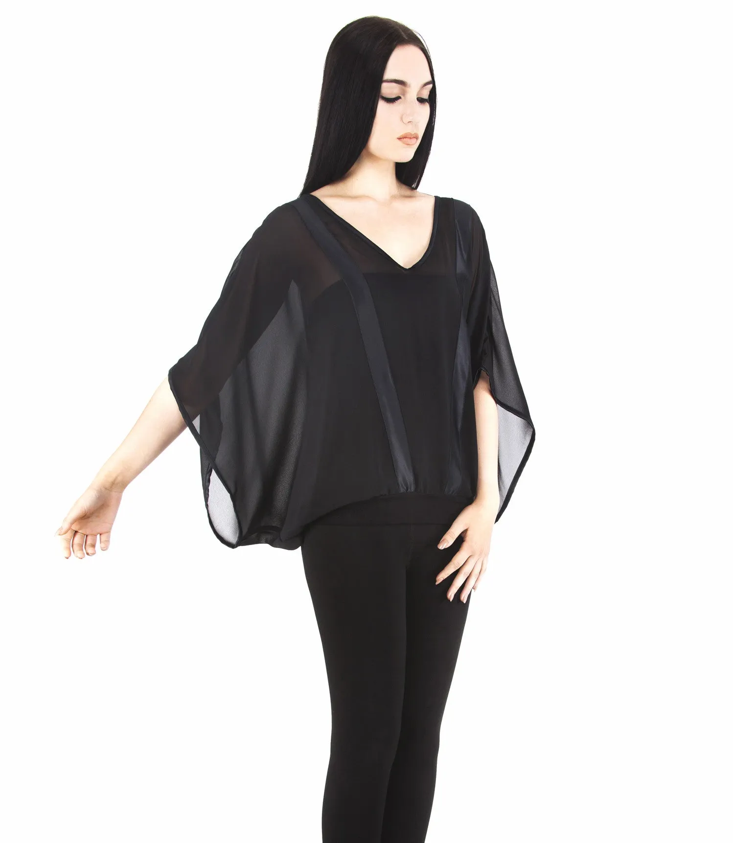 chiffon  kimono top