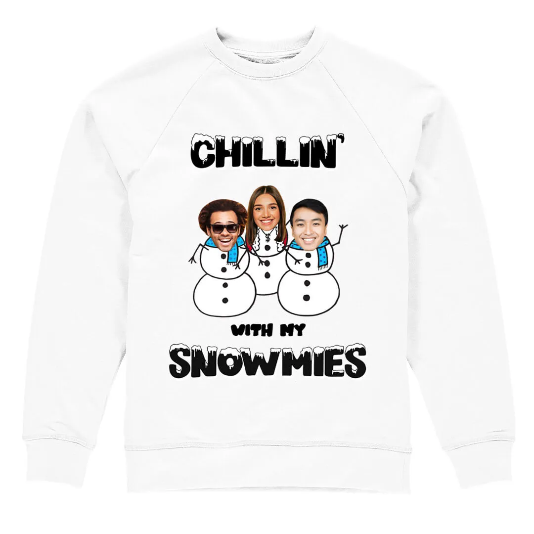 Chillin' With My Two Snowmies Christmas Jumper