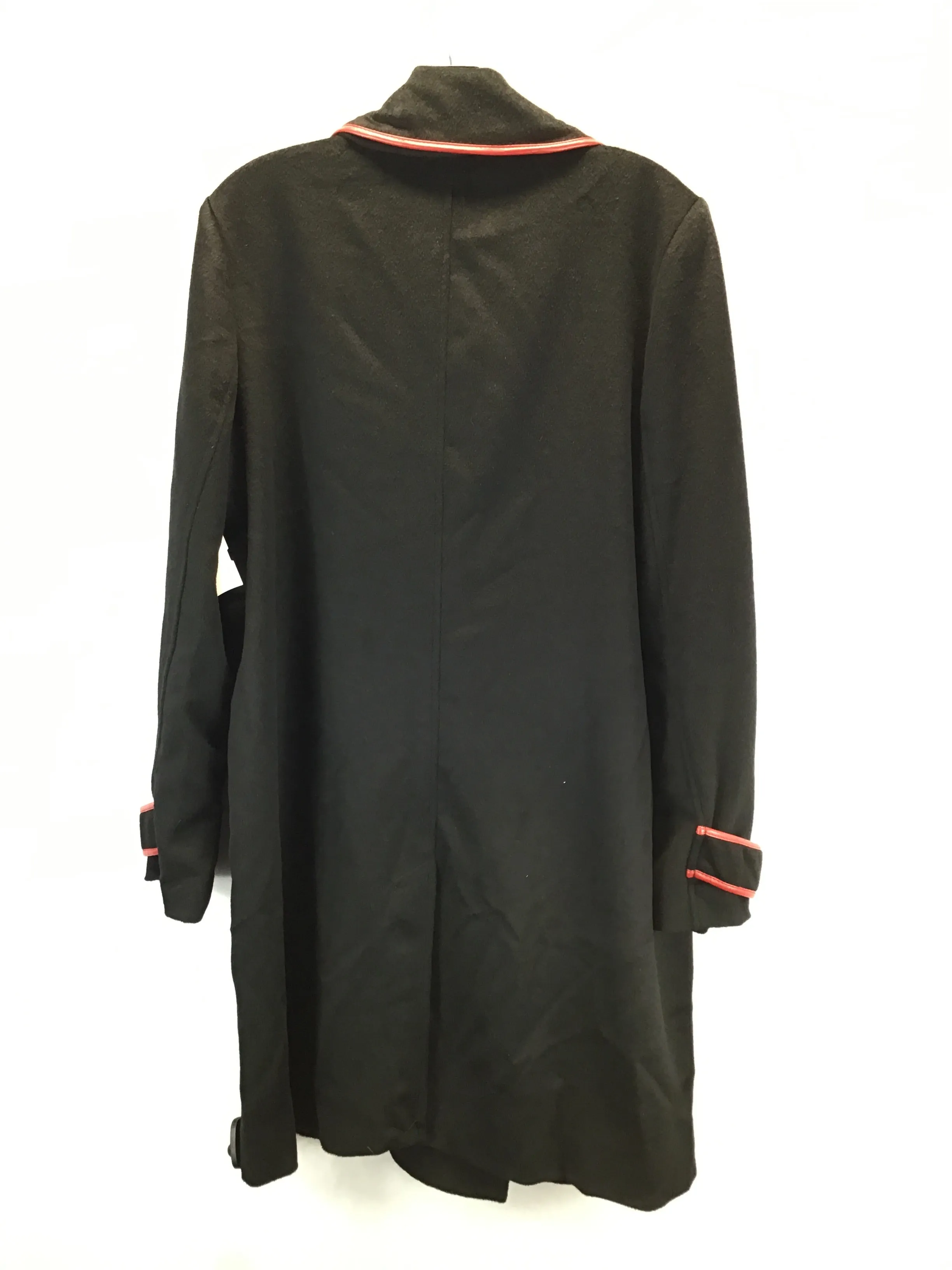 Coat Trench Coat By New York And Co In Black & Red, Size: L