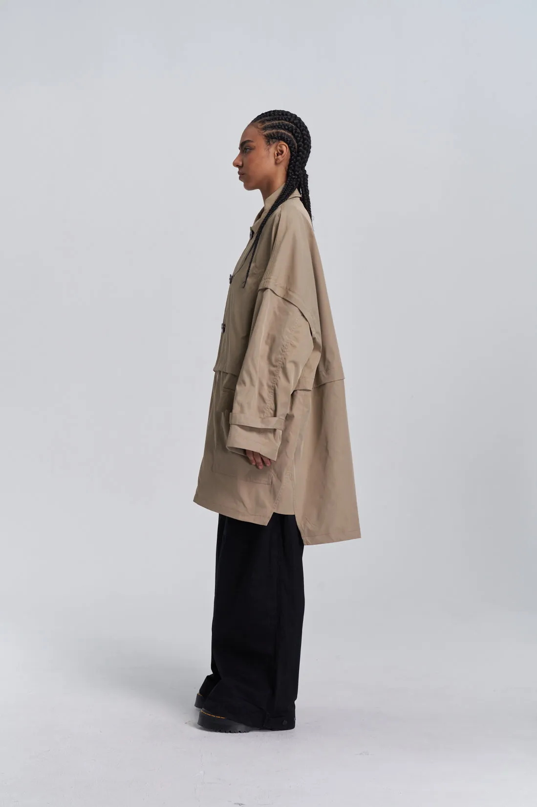 Convertible Trench Coat - Sand