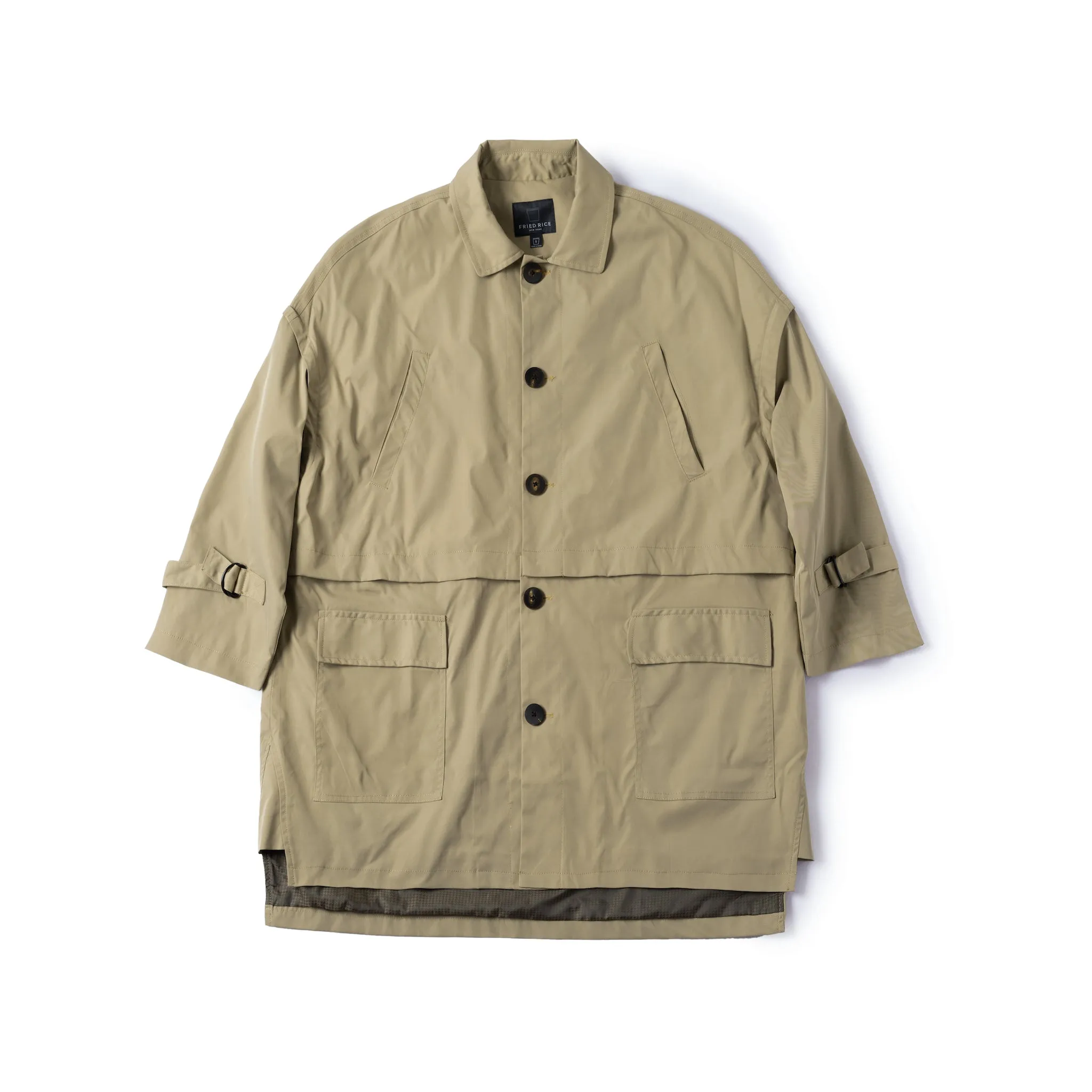 Convertible Trench Coat - Sand