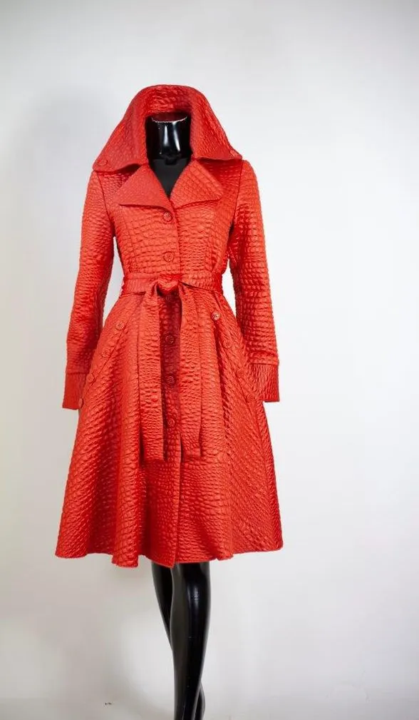 Croco Textured Trench