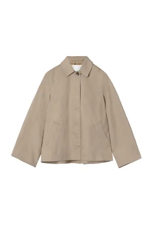 Cropped Trench Coat - Khaki