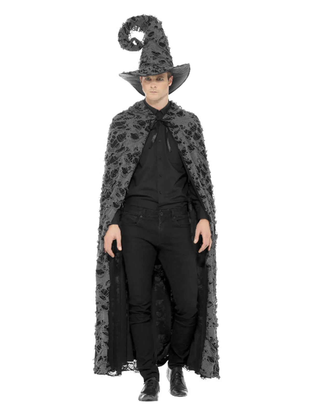 Deluxe Spellcaster Cape Halloween Costume, Grey