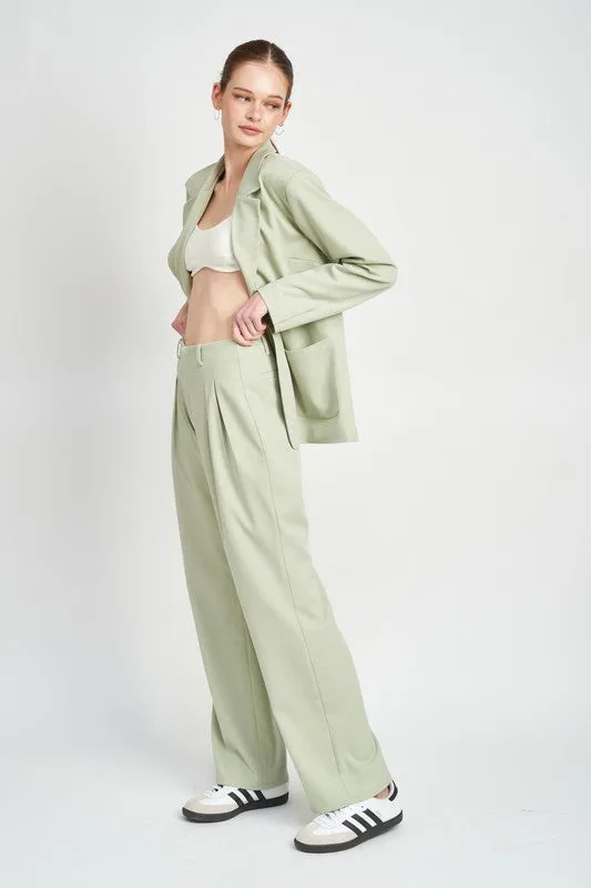 Emory Park HIGH WAIST PLEATED PANTS