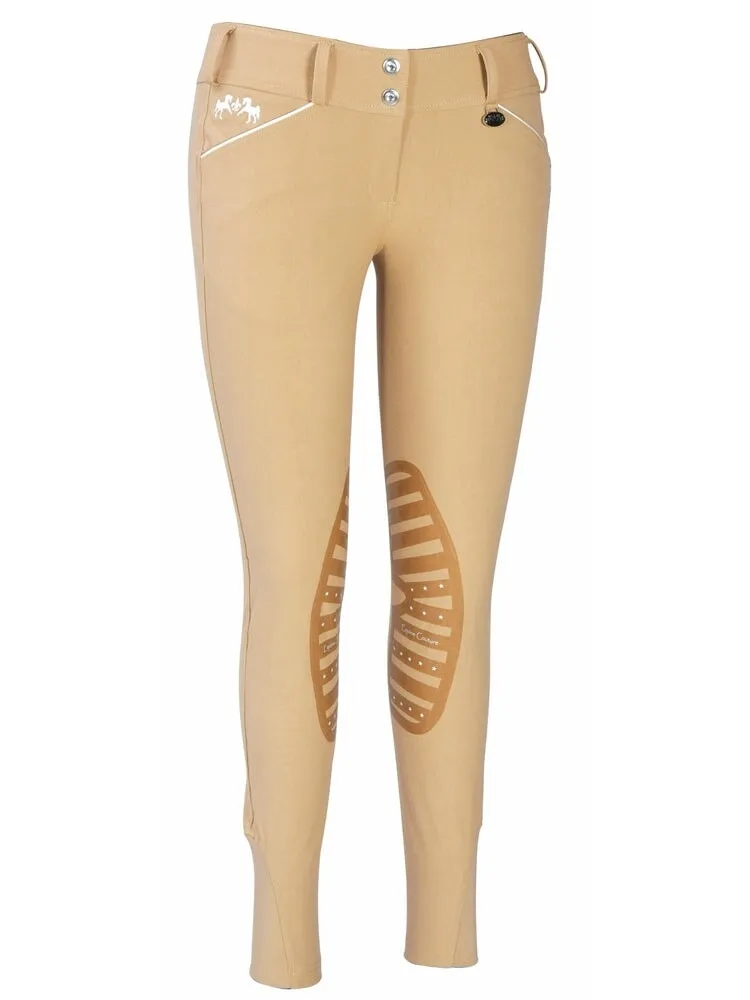 Equine Couture Ladies Brittni Silicone Knee Patch Breeches