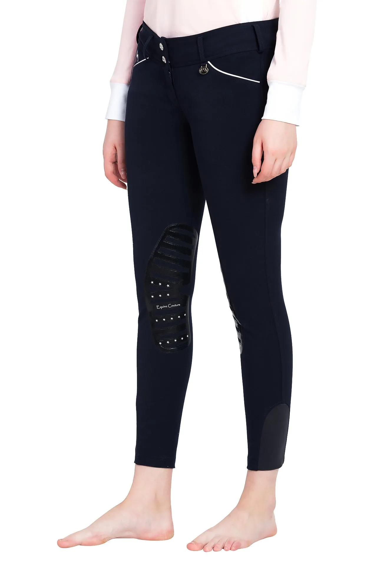 Equine Couture Ladies Brittni Silicone Knee Patch Breeches