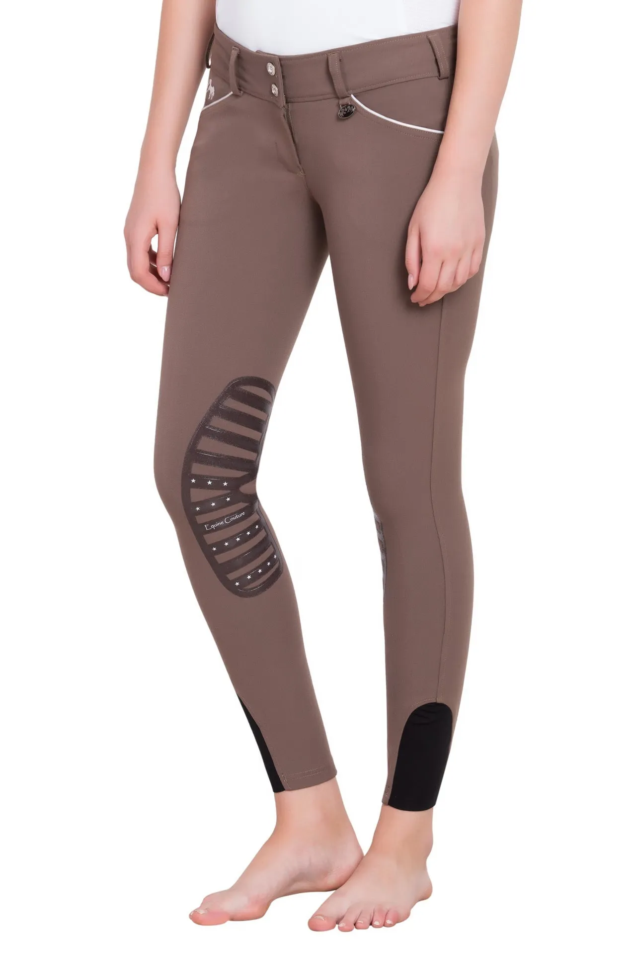 Equine Couture Ladies Brittni Silicone Knee Patch Breeches