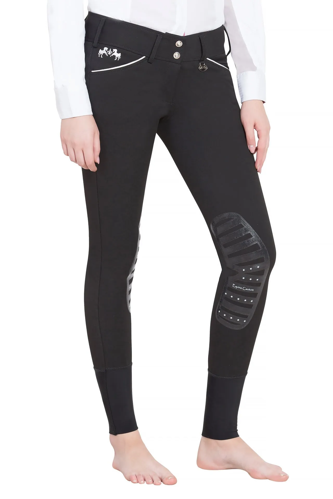 Equine Couture Ladies Brittni Silicone Knee Patch Breeches